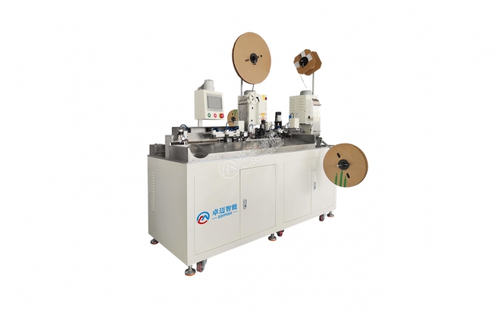 ZM-066B 全自動(dòng)雙打雙穿熱縮管單烤端子機(jī)